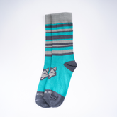 Half Stripe Logo - Teal Blue / Ash